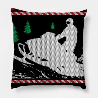 Oh What Fun Snowmobile Riding Pillow