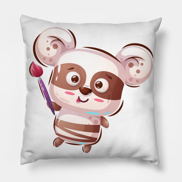 Naughty Baby Panda Pillow by P-ashion Tee