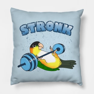 Stronk Black headed caique Fitness Parrot Workout Pillow