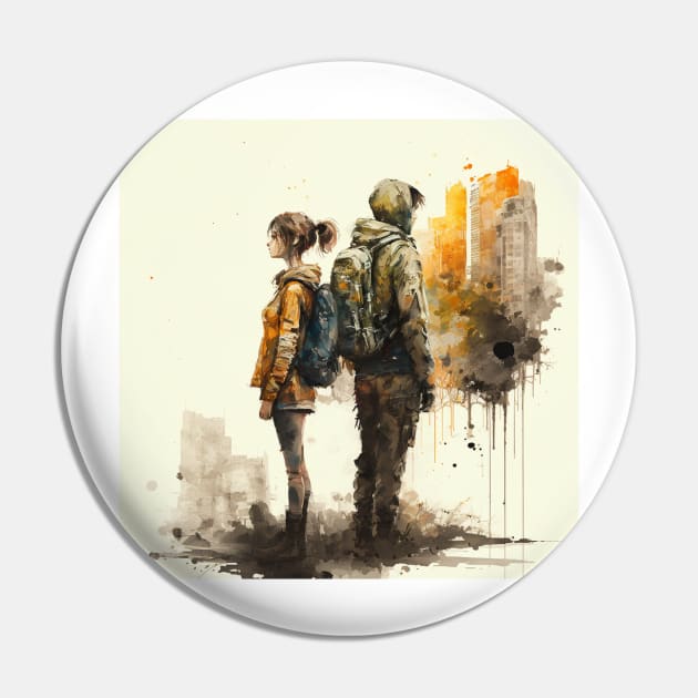 The Last of Us inspired design Pin by Buff Geeks Art