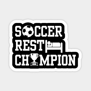 Soccer Rest Champion Magnet