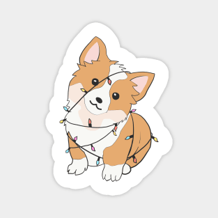 Festive Corgi Magnet