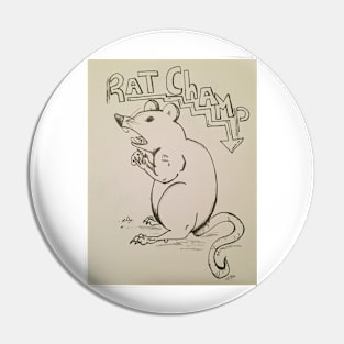 Rat Champ Pin