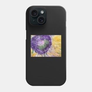 Purple and Yellow Flower up Close Phone Case