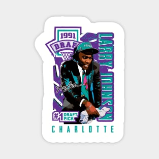 Larry Johnson Draft Pick vintage style T-shirt Magnet