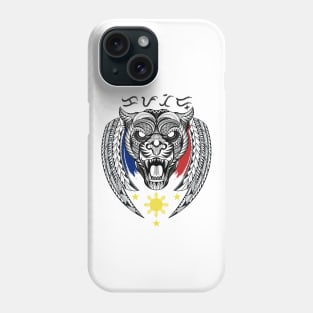 Philippine 3 Stars Sun / Tribal line Art Tiger / Black Panther / Baybayin word Kapatid (Sibling) Phone Case