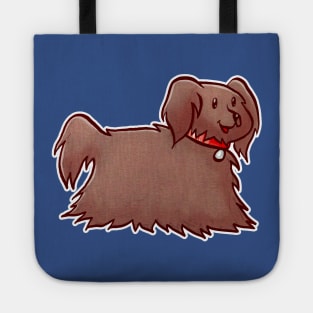 Fluffy Brown Puppy Dog Tote