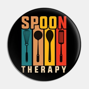 Spoon Therapy Humor Pin