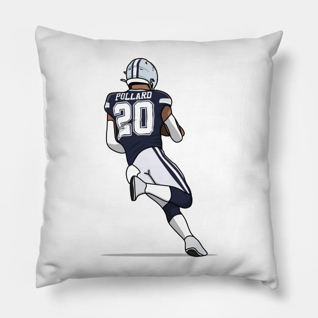 tony the runner Pillow by rsclvisual