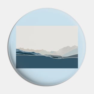 blue north shore mountainscape Pin