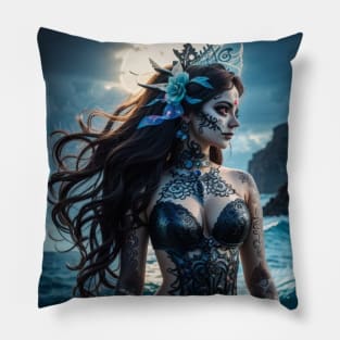 The Beautiful Muerte Lady Pillow