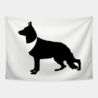 German Shepherd Dog Pattern Tan Tapestry