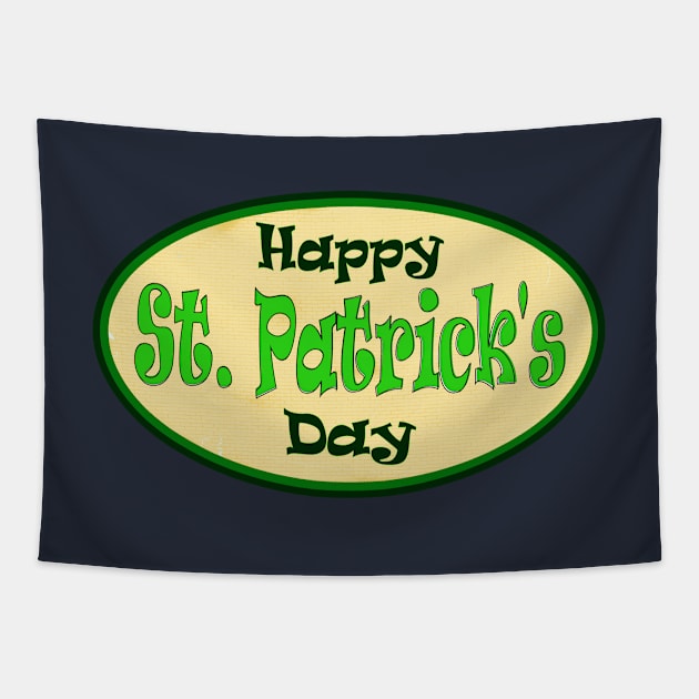 Happy St Patrick s Day 17th March Ireland's Irish Saint Pat Tapestry by PlanetMonkey