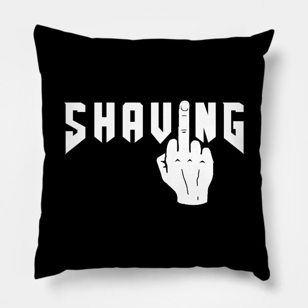 F Shaving Pillow by geekingoutfitters