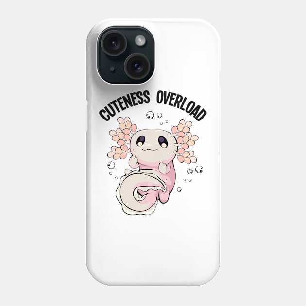 Cute Axolotl Phone Case by Lumio Gifts