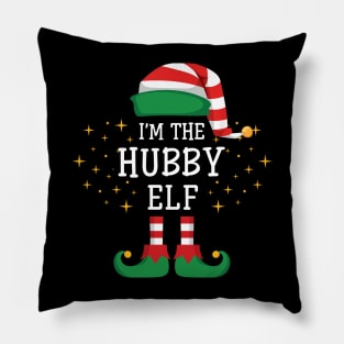 I'm The Hubby Elf Matching Family Christmas Pajama Pillow