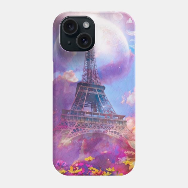 I Love Paris Phone Case by Phatpuppy Art