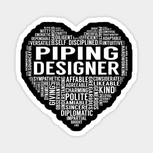 Piping Designer Heart Magnet