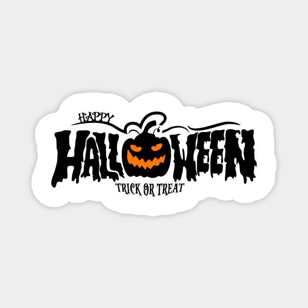 Happy Halloween Magnet by VekiStore