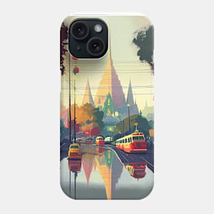 Bangkong City Watercolor Beautiful Scenary Phone Case