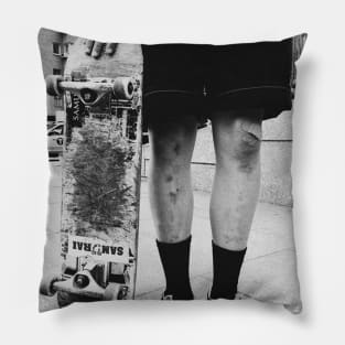 Skateboarding hurts Pillow