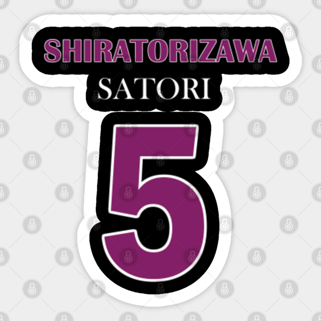 Satori Tendo Number 5 Haikyuu Aufkleber Teepublic De