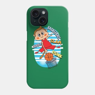 cute monkey basketball player Phone Case