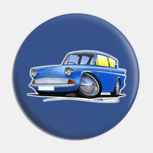 Ford Anglia 105e Blue Pin