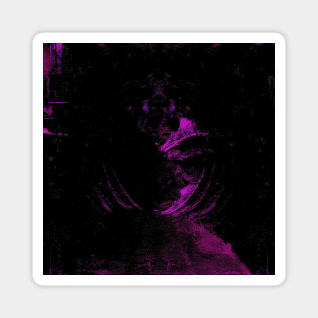 Digital collage and special processing. View from night dreams. Tunnels. Violet. Magnet by 234TeeUser234