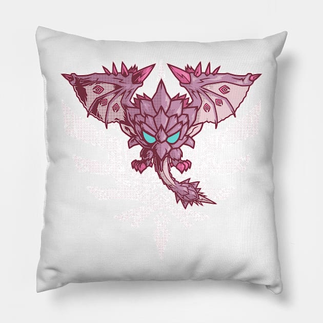 Pink Rathian | Monster Hunter Pillow by YhaniDoriasArts