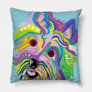 Colorful Westie Pillow