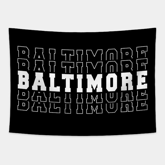 Baltimore city Maryland Baltimore MD Tapestry by TeeLogic