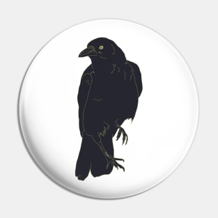 Black Crow perching Pin