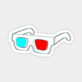 3D Glasses Magnet
