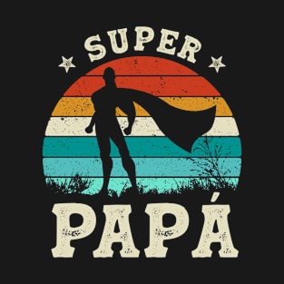 Super Papa Dad Hero Father's Day T-Shirt