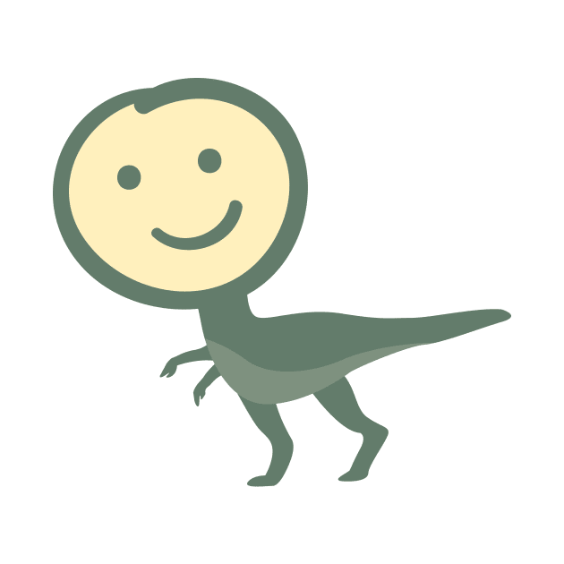 T-Rex Smiley Face by Spindriftdesigns