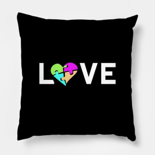 Love - autism awareness Pillow