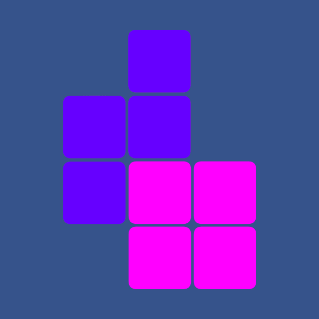 Tetris Pink Purple by BITLY