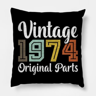 Vintage 1974 Original Parts Pillow