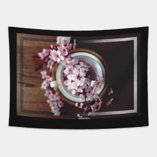 Cherry Blossoms in Coconut Tapestry