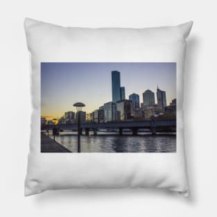 Yarra footbridge, Melbourne, Victoria, Australia. Pillow