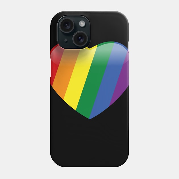 LGBTQ Heart Phone Case by crazytz
