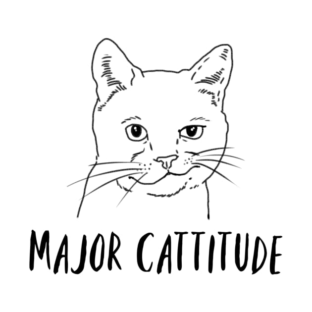 Major Cattitude, Funny Cat Gift by sockdogs