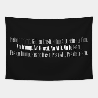 No Trump, Brexit, AFD, Le Pen Tapestry