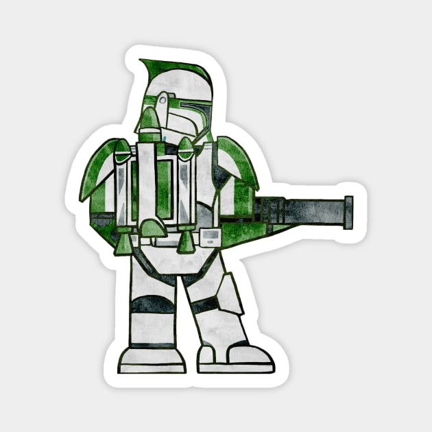 Jet Trooper Magnet by Capt. Jack