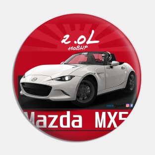 Mazda MX5 ND White Pin