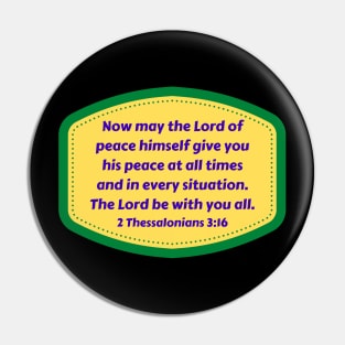 Bible Verse 2 Thessalonians 3:16 Pin