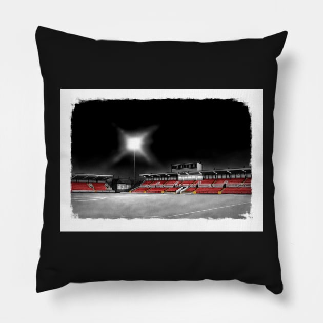 Turner's Cross Cork City FC League of Ireland Football Print Pillow by barrymasterson