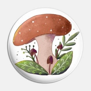 Mushroom Cottagecore Pin