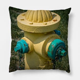 Yellow and Green Fireplug Pillow